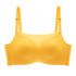 Biustonosz push-up z regulowanymi ramiączkami piankowy Ihna Żółty