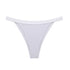 Figi z wycięciem na biodrach eleganckie i wygodne Claude Biały