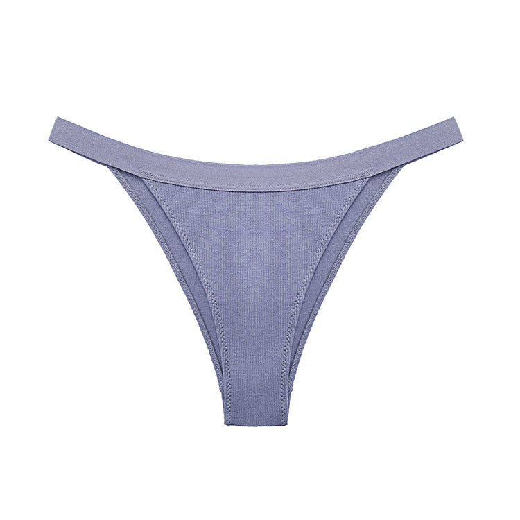 Figi z wycięciem na biodrach eleganckie i wygodne Claude Niebieski