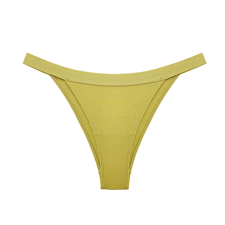 Figi z wycięciem na biodrach eleganckie i wygodne Claude Zielony2