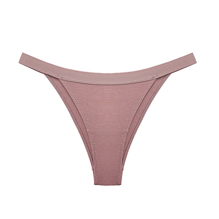 Figi z wycięciem na biodrach eleganckie i wygodne Claude Beżowy