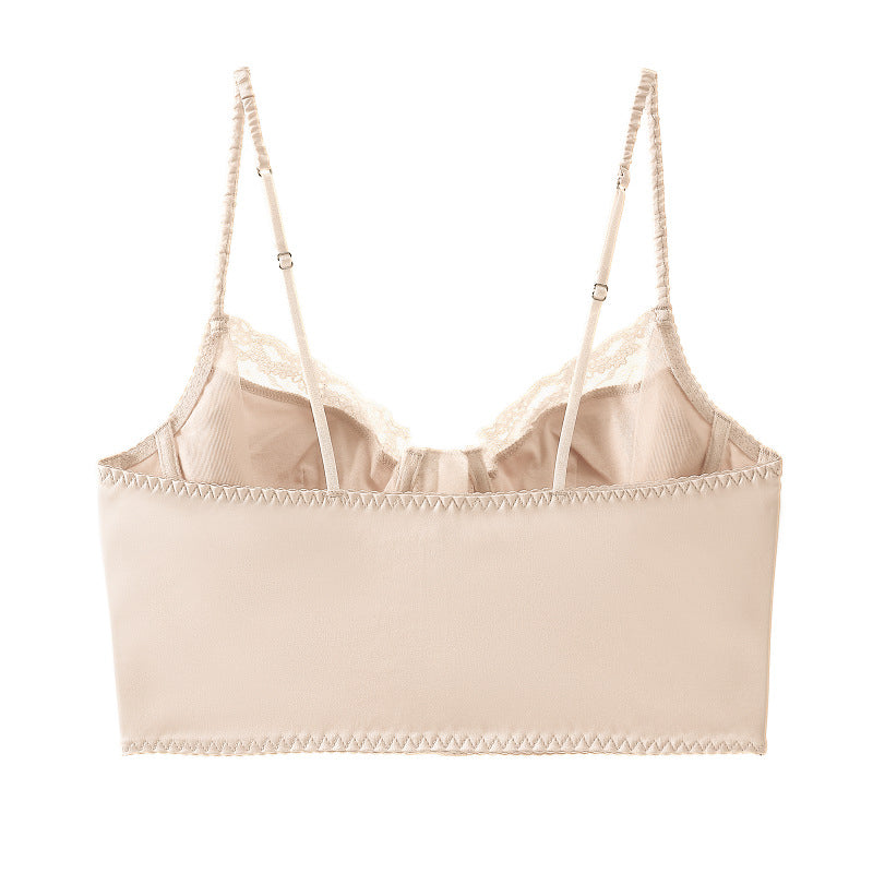 Biustonosz gorsetowy push-up z koronkowym wykończeniem Marjolaine