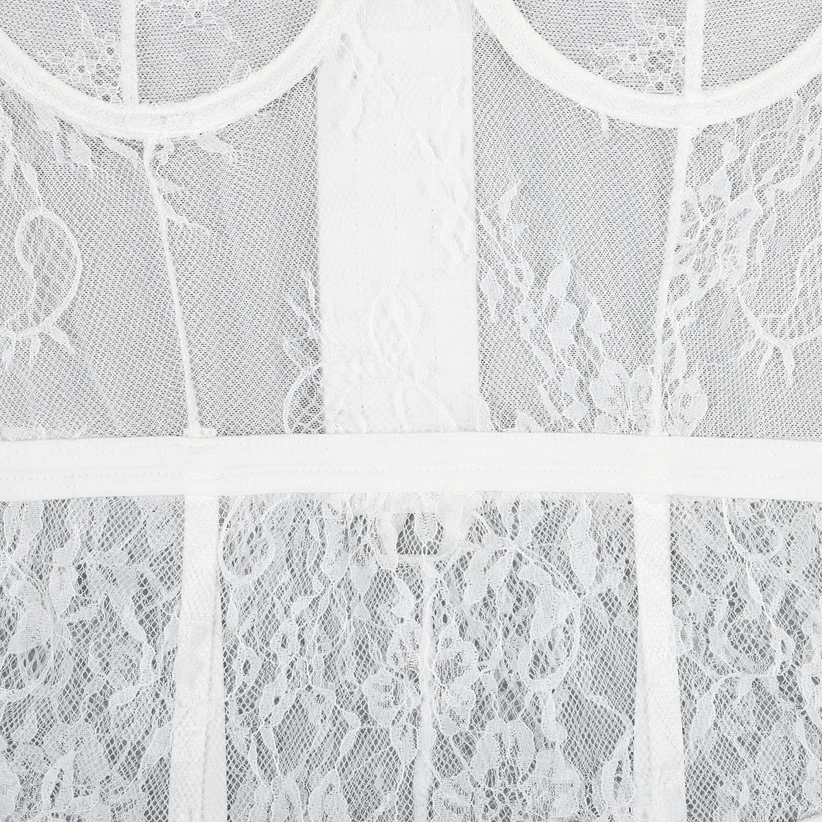 Koronkowa bielizna nocna z regulowanymi ramiączkami na romantyczny wieczór Rheba