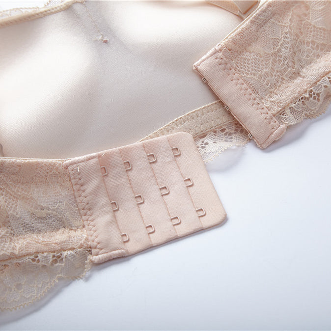 Biustonosz balkonetka push-up koronkowy z kokardkami Hafize