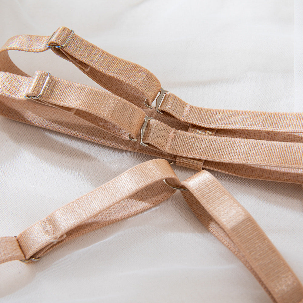 Komplet bielizny z haftem i chokerem Gracelynn