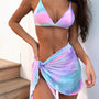 Kostium kąpielowy tie-dye letni na plażę Mareah