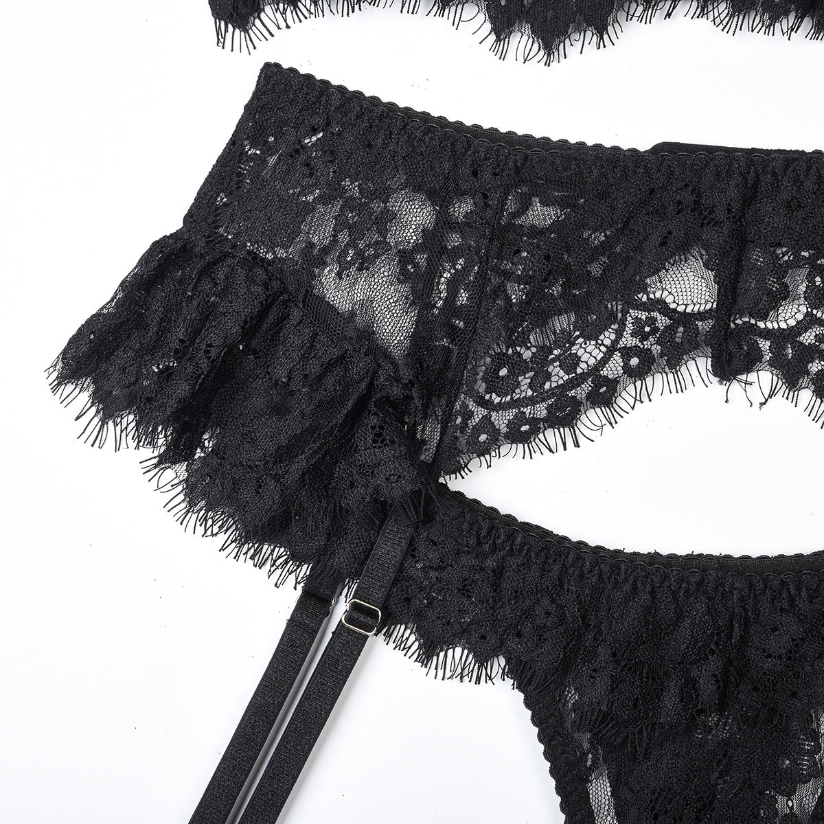 Komplet bielizny z ozdobną lamówką i luksusowym wykończeniem Domitilla