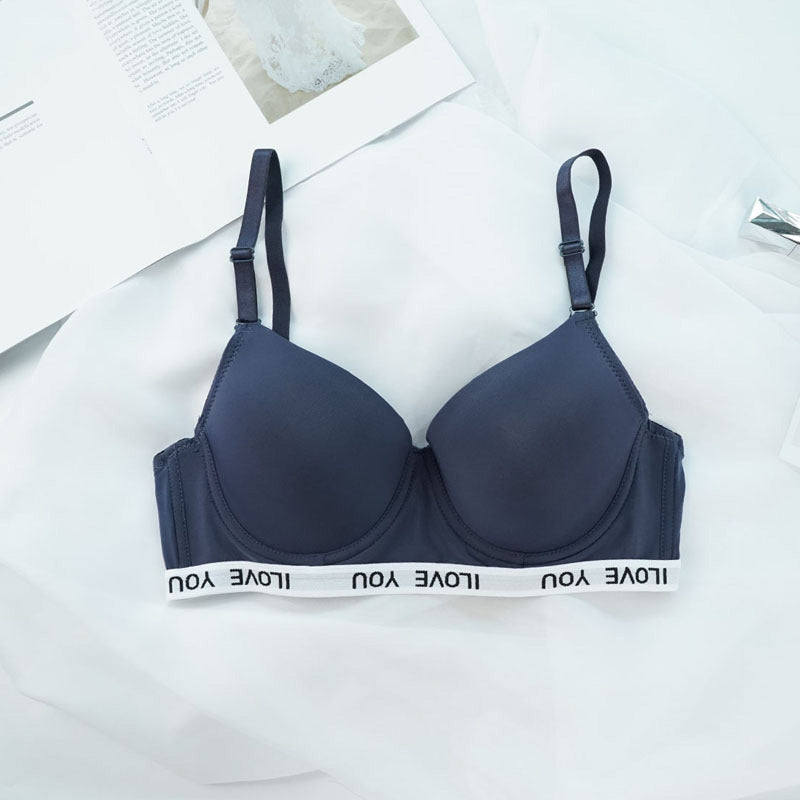 Biustonosz sportowy push-up do ćwiczeń Daisy Granatowy