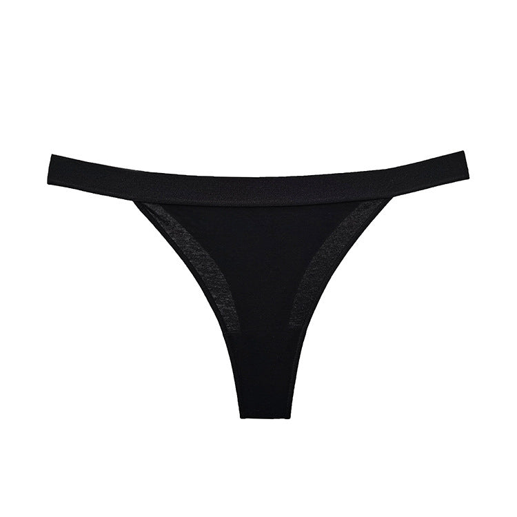 Stringi damskie w kształcie litery V do dopasowanych ubrań Dagnija Czarny