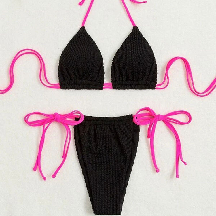 Strój kąpielowy dwuczęściowy wiązany na lato Shanae Multikolor