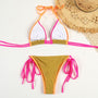 Bikini plażowe minimalistyczne z wysokiej jakości materiału Theres