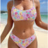 Bikini prążkowane elastyczne na lato plażowe Verona