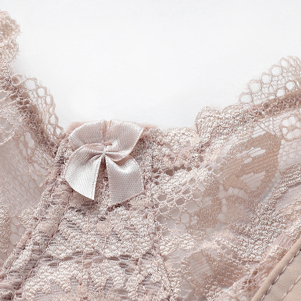 Biustonosz koronkowy push-up z efektem dekoltu Edda