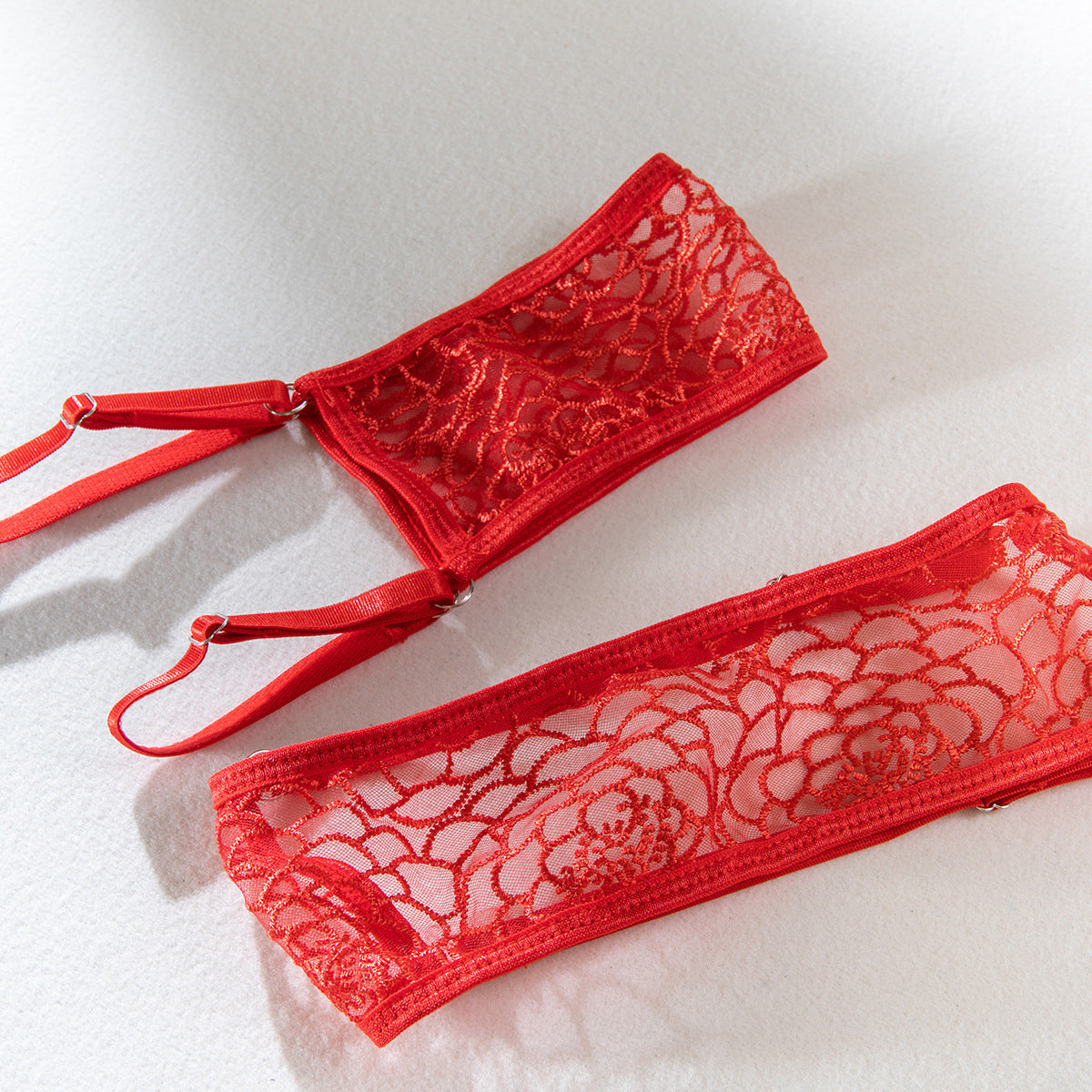 Zestaw bielizny koronkowej czteroczęściowy Margarida