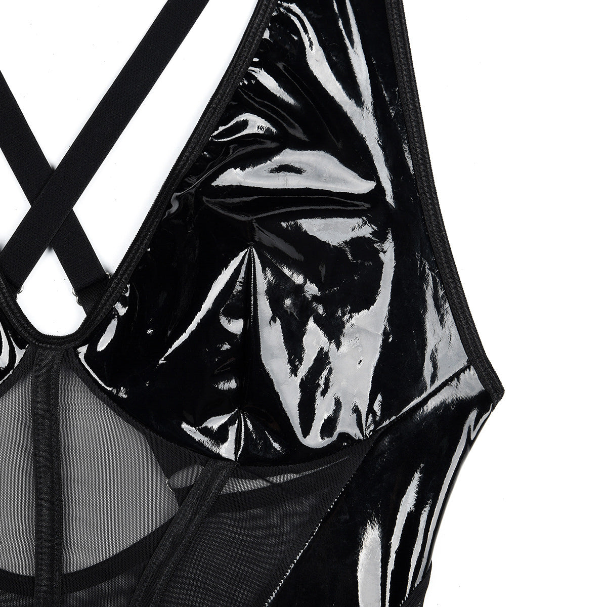 Body z transparentnymi pasami elegancki fason na wieczór Seiko