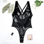 Body z transparentnymi pasami elegancki fason na wieczór Seiko Czarny S