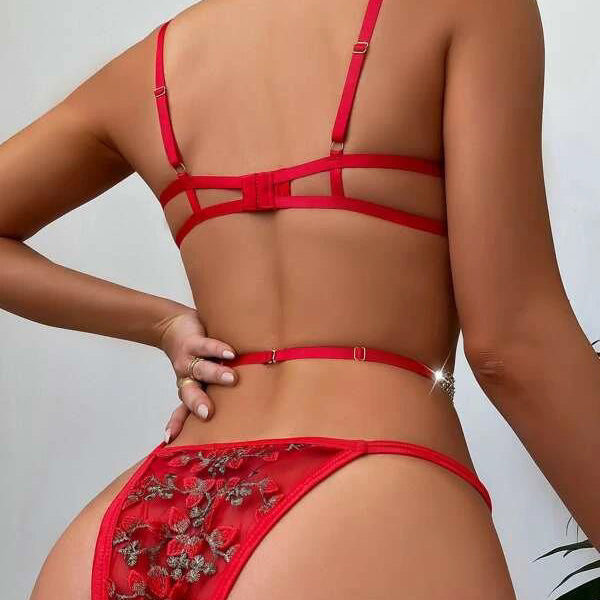 Body damskie haftowane z wycięciami na specjalne okazje Donna