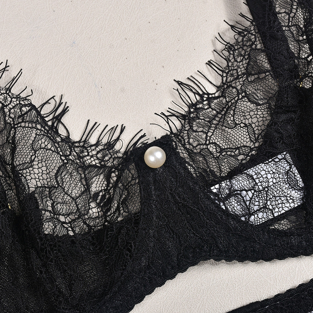 Zestaw bielizny z koronką elegancki i uwodzicielski Lefka