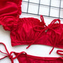 Bikini z rękawkiem na lato z trwałego materiału Saskia