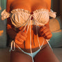 Bikini z rękawkiem na lato z trwałego materiału Saskia