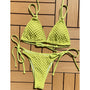 Bikini plażowe z regulowanymi ramiączkami Swaroop Zielony