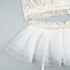 Komplet bielizny z falbanką i koronką dla kobiet Leontine