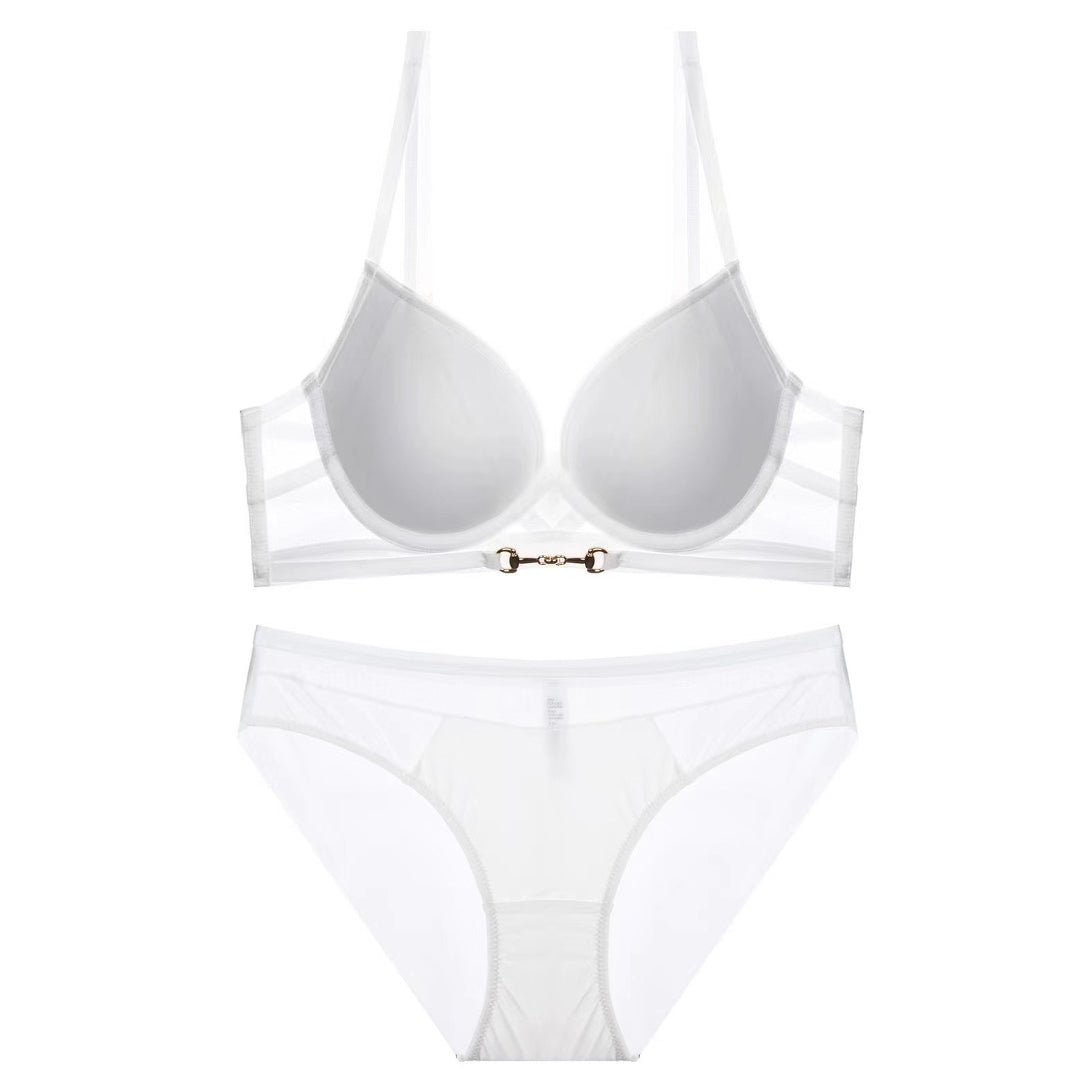 Komplet bielizny z podtrzymującym biustonoszem i figami Botakoz Biały