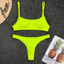 Bikini z ramiączkami na lato plażowe Raye Żółty