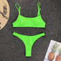 Bikini z ramiączkami na lato plażowe Raye Zielony