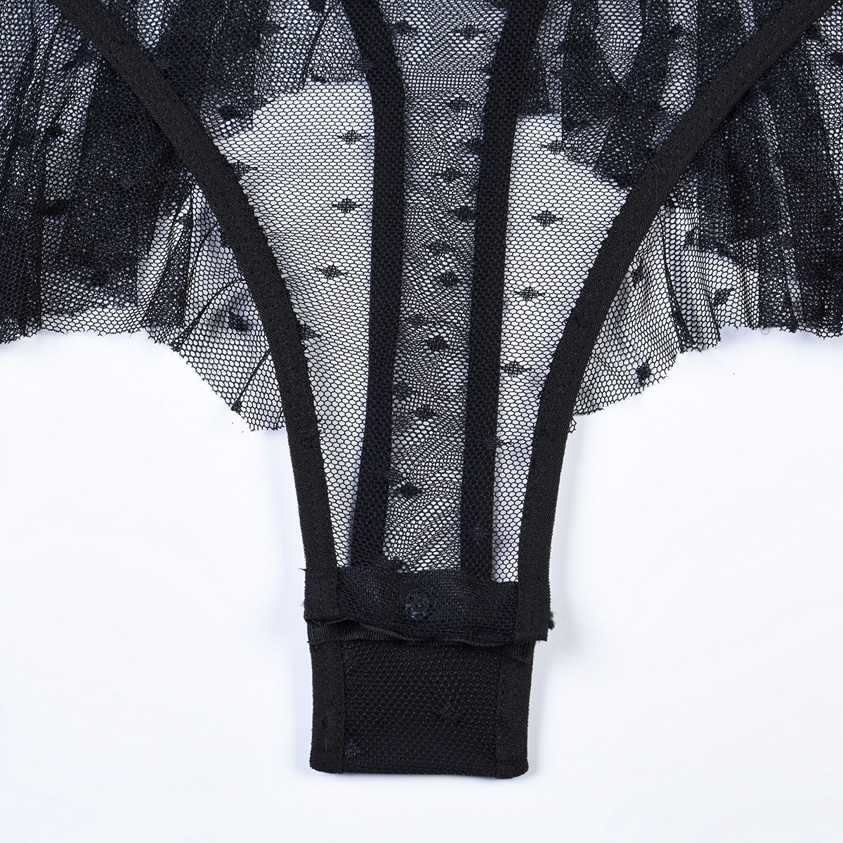 Komplet z transparentnym body na wieczorne wyjścia Treacy