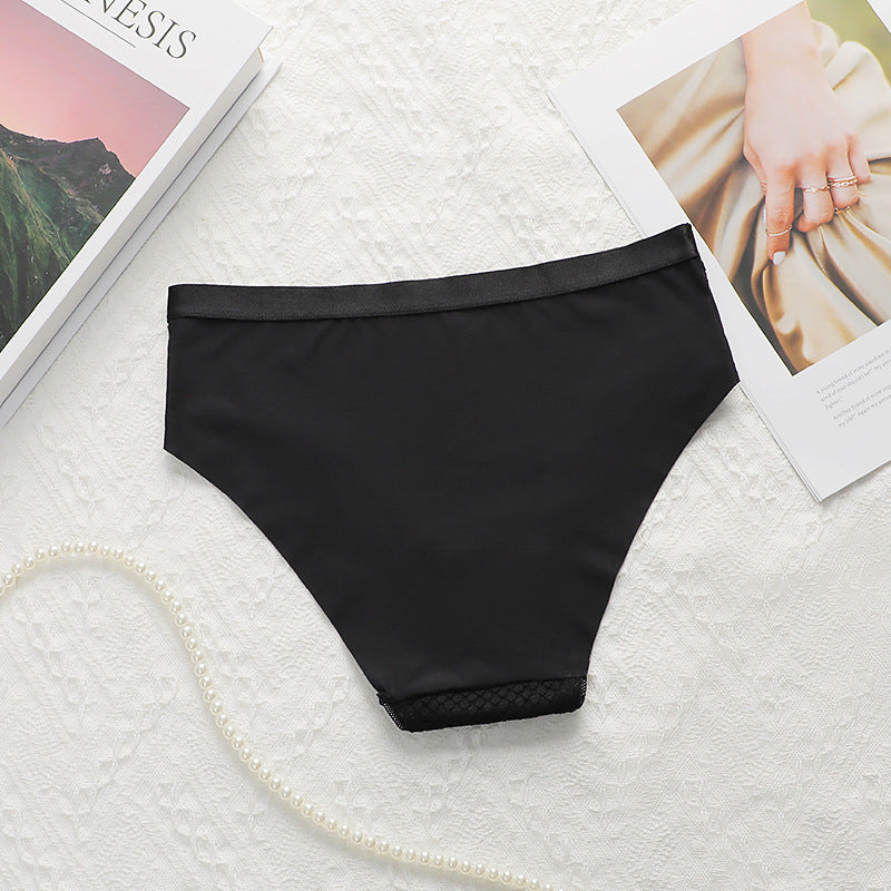 Figi z siateczki z wysokiej jakości materiału przewiewne i eleganckie Norine Czarny