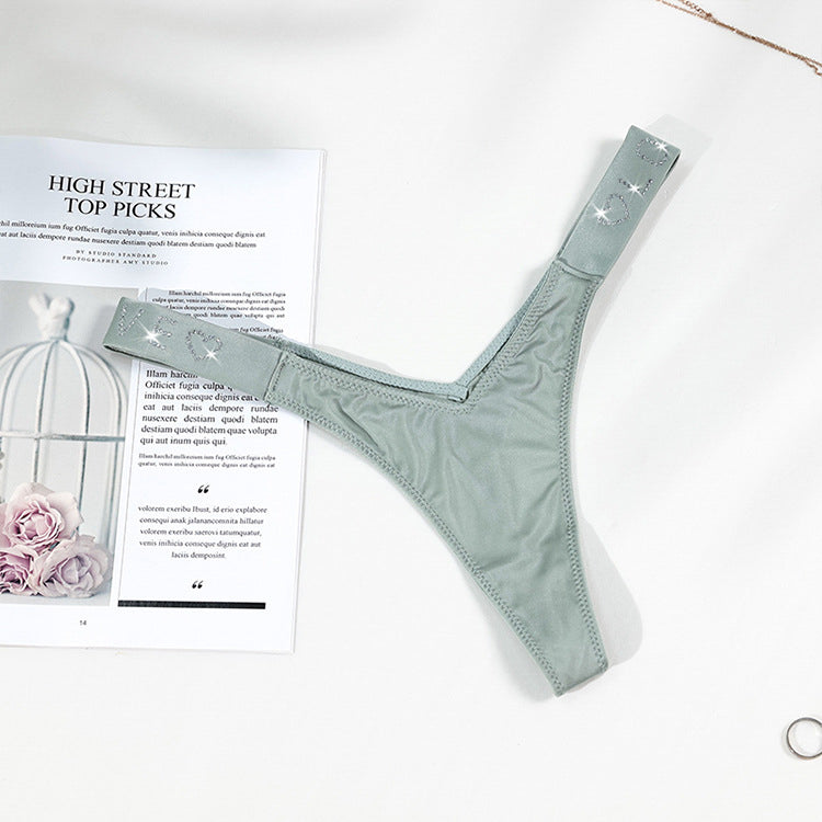 Stringi niewidoczne pod ubraniem z miękkiej tkaniny Ellina Zielony