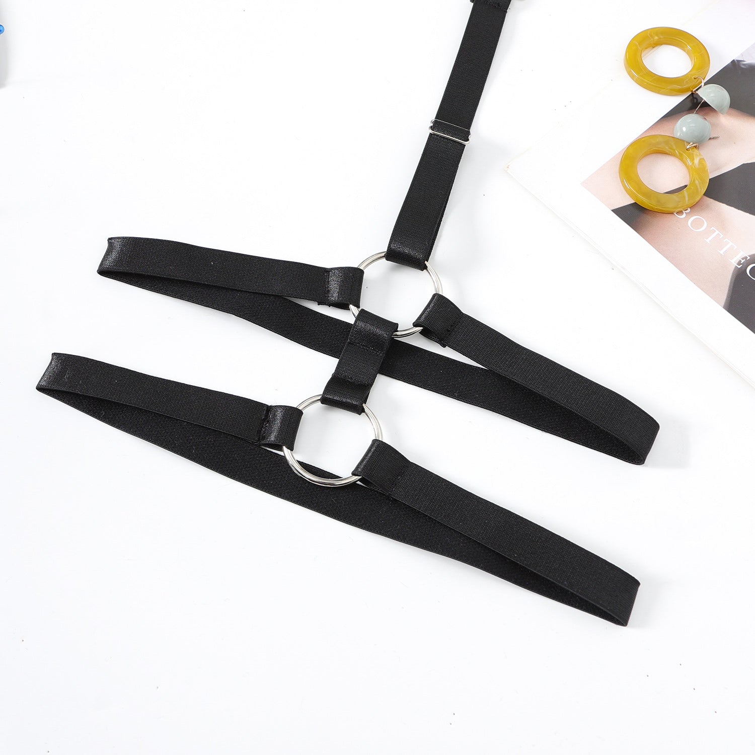 Komplet bielizny z paskami i kółkami na specjalne okazje Stephana