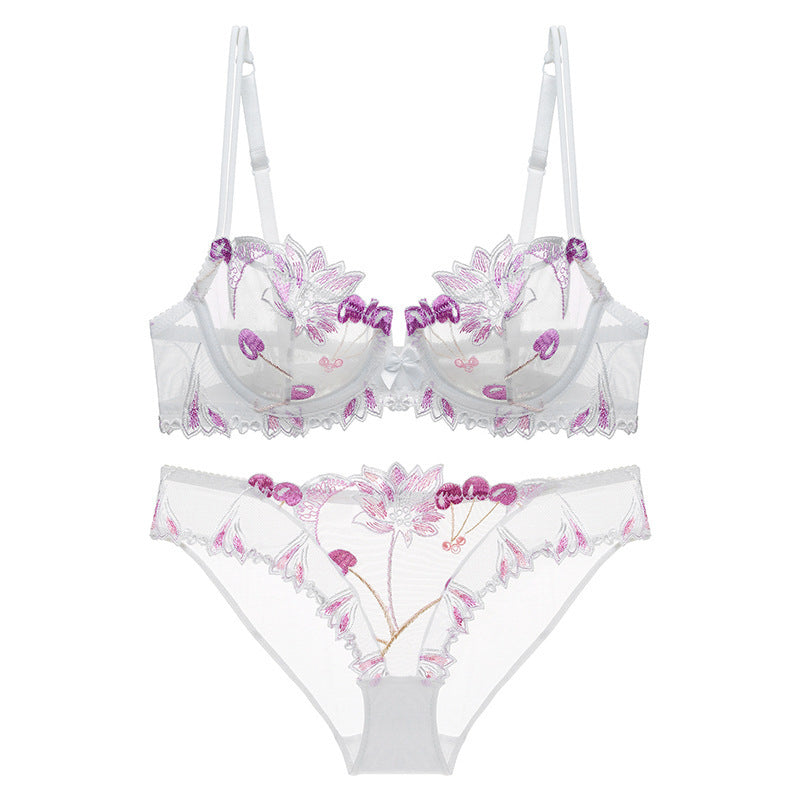 Zestaw bielizny koronkowej z haftem Aoiffe Multikolor