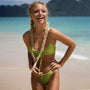 Bikini z regulowanym wiązaniem na plażę Sista