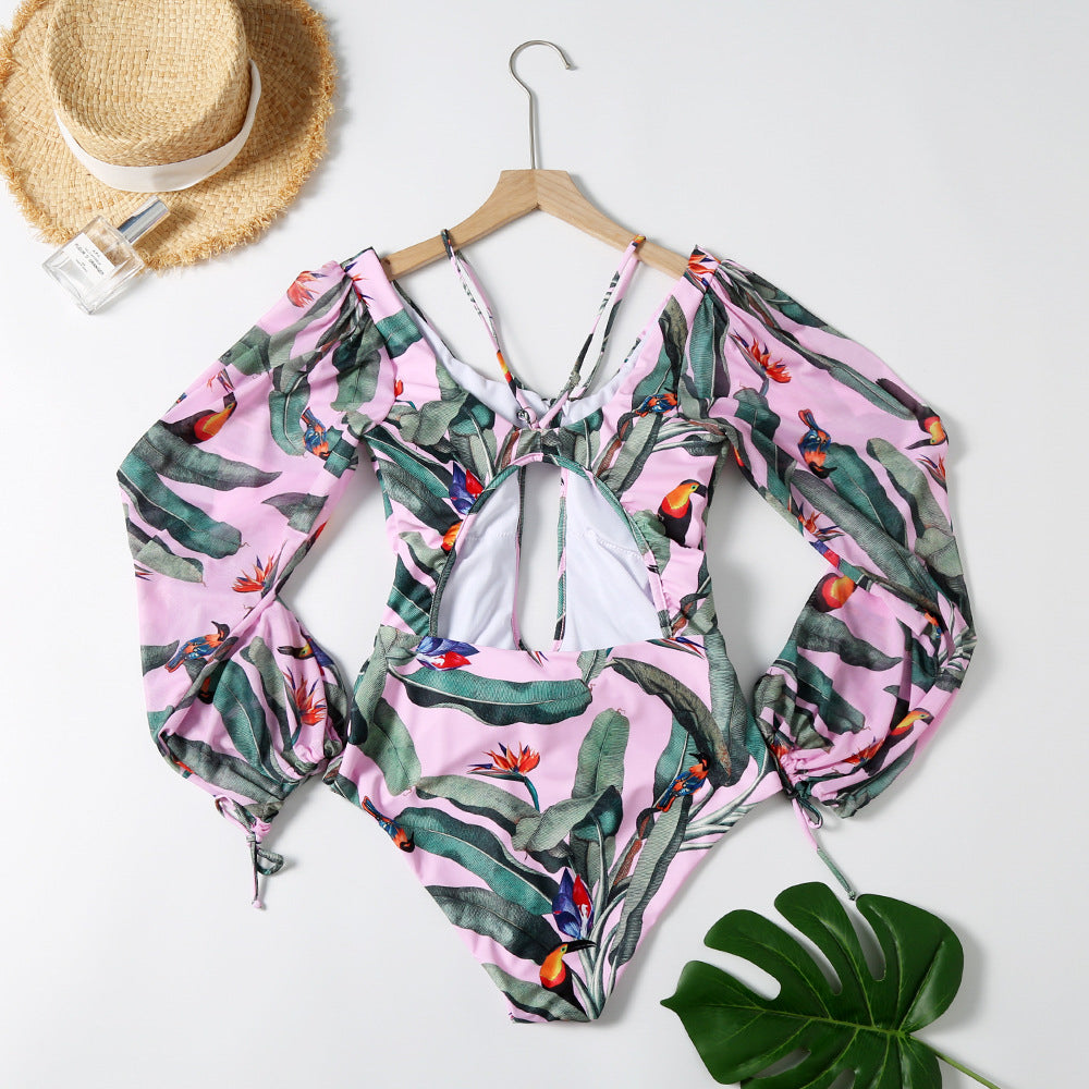 Strój kąpielowy z długim rękawem UV ochrona szybkoschnący Zwaanhilde