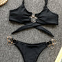 Bikini plażowe z ozdobnymi kółkami SueElle
