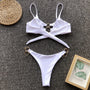 Bikini plażowe z ozdobnymi kółkami SueElle