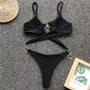 Bikini plażowe z ozdobnymi kółkami SueElle