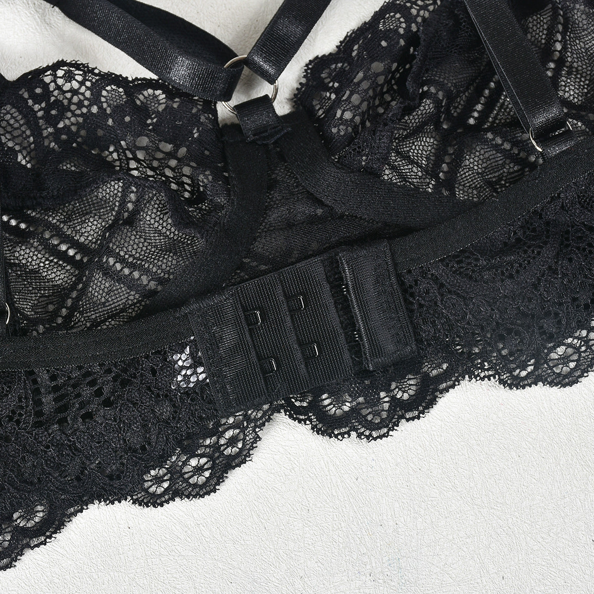 Komplet bielizny tiulowej z koronką na wyjątkowe okazje Alise