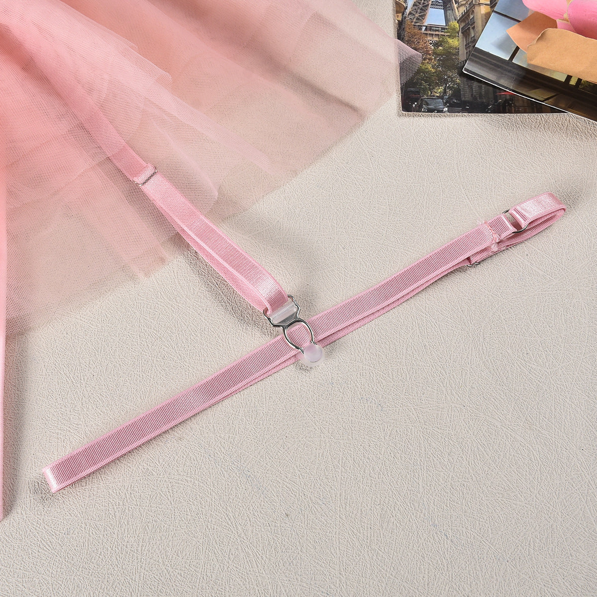 Komplet bielizny tiulowej z koronką na wyjątkowe okazje Alise