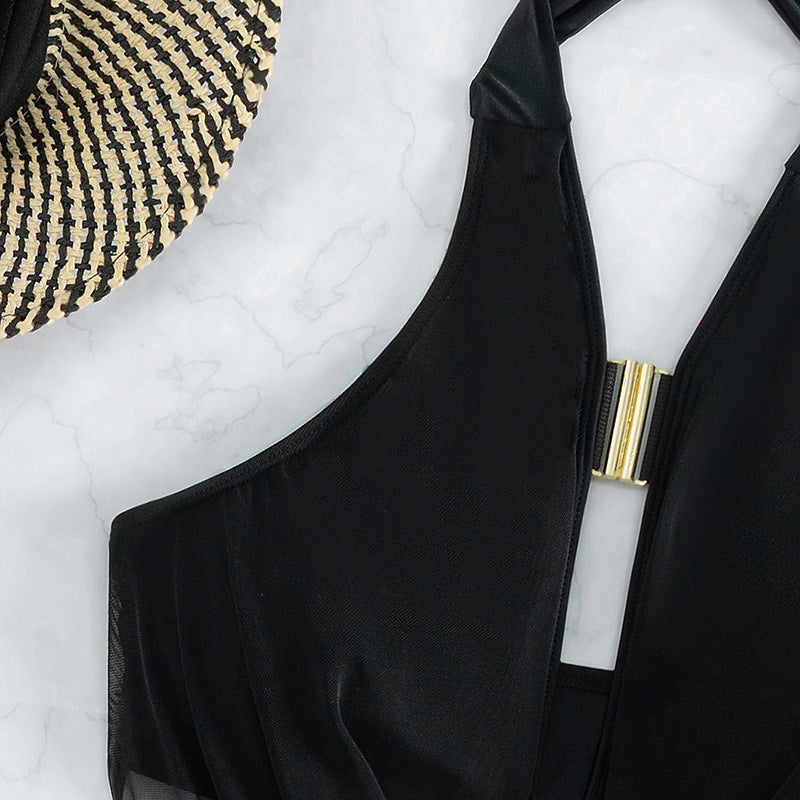 Zestaw kąpielowy pareo i top na plażę Zavastiea