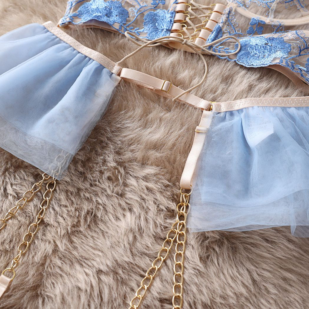 Komplet bielizny z koronką na wyjątkowe okazje Gritt