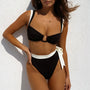 Bikini z kokardkami i wysokimi figami na lato Ondine
