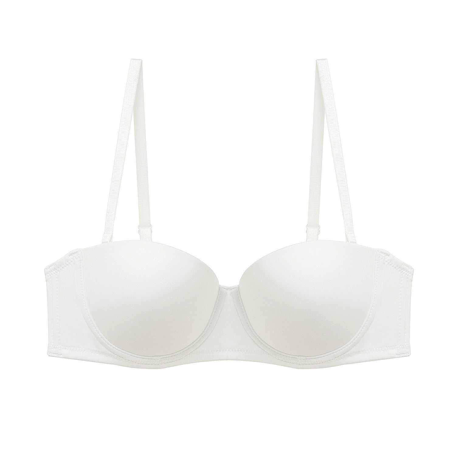 Biustonosz balkonetka gładki niewidoczny pod ubraniem Cymbre Biały