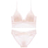 Koronkowy komplet bielizny z regulowanymi ramiączkami Nadya Różowy
