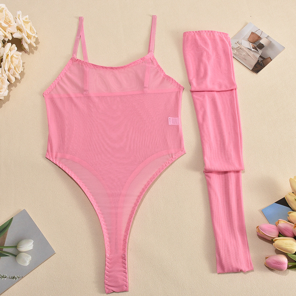 Body transparentne na wyjątkowe okazje Shemika Różowy2