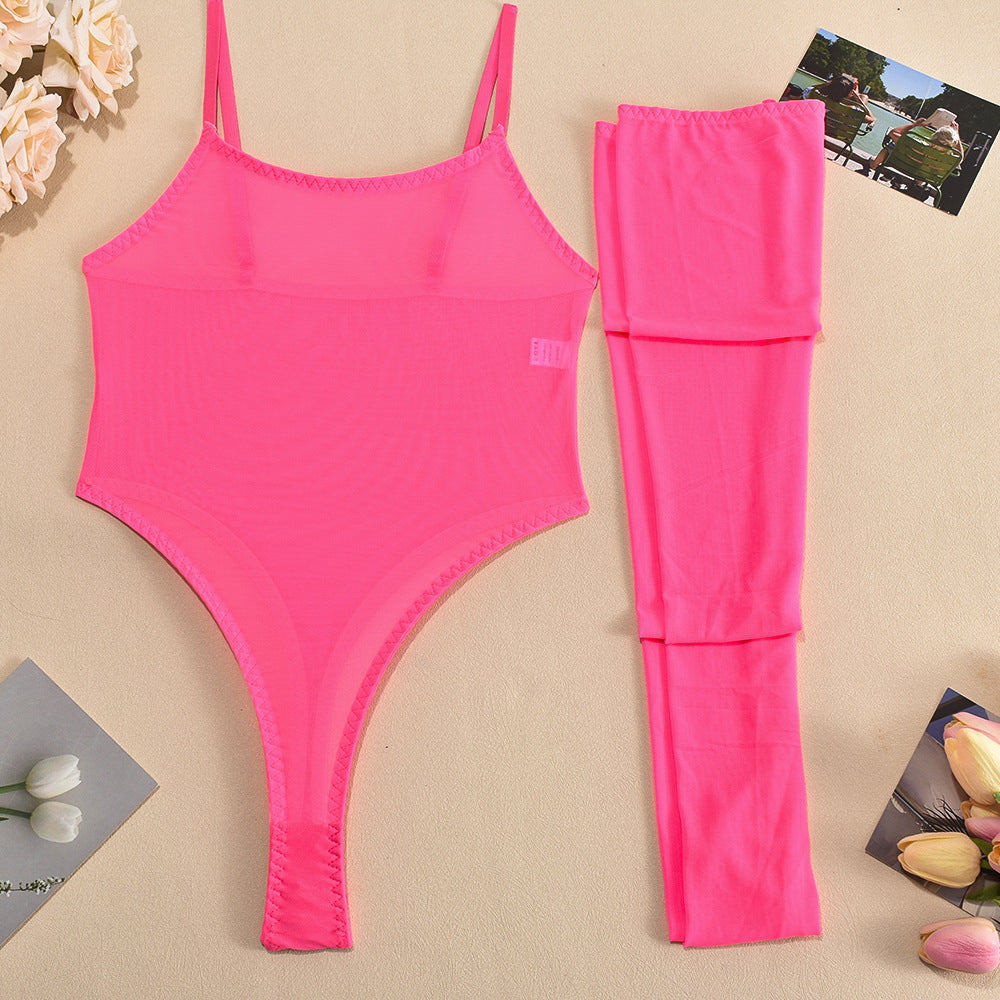 Body transparentne na wyjątkowe okazje Shemika Różowy