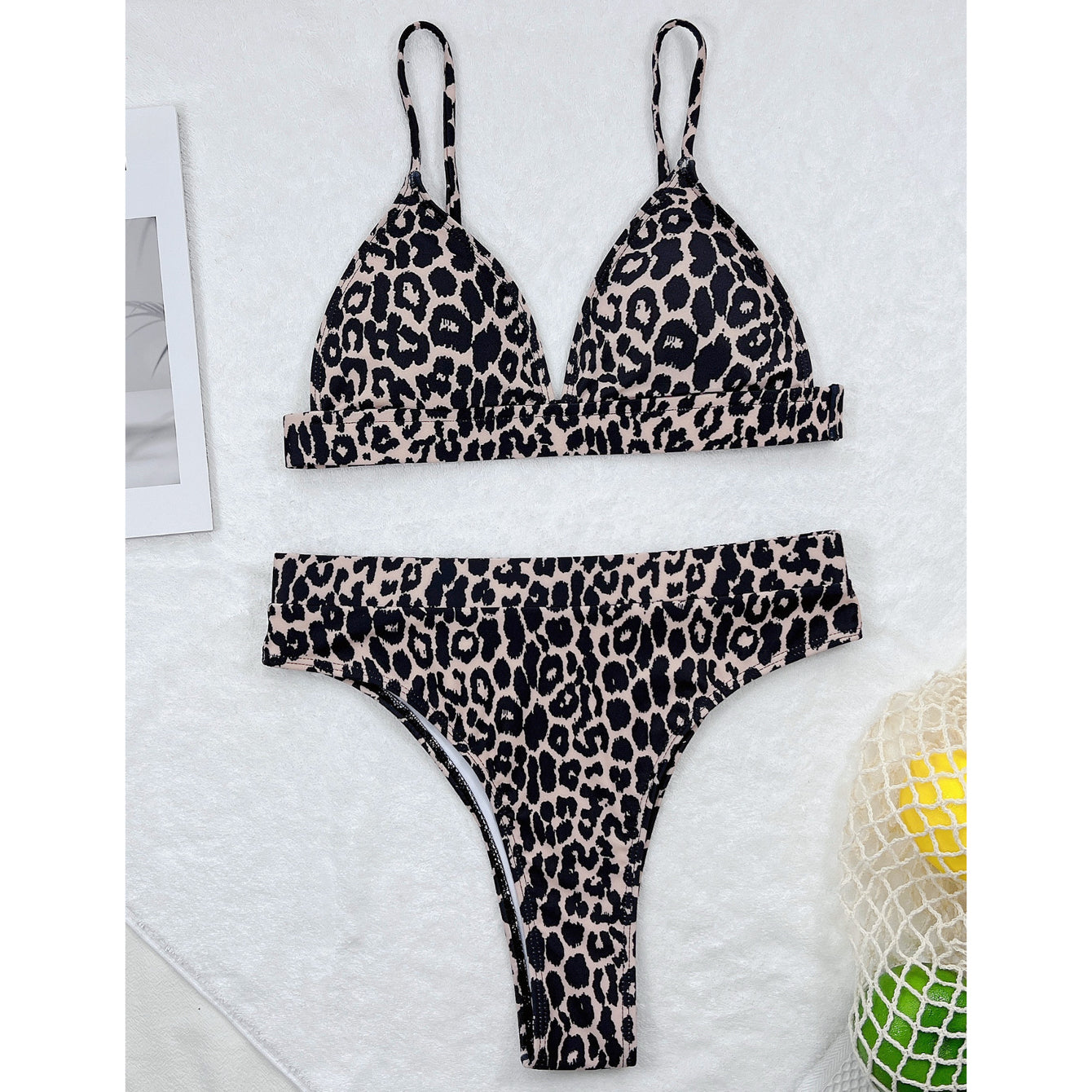 Strój kąpielowy z usztywnianymi miseczkami szybkoschnący Harlee Lampart