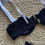 Bikini dwuczęściowe z lamówką odporne na chlor i UV Clorinda